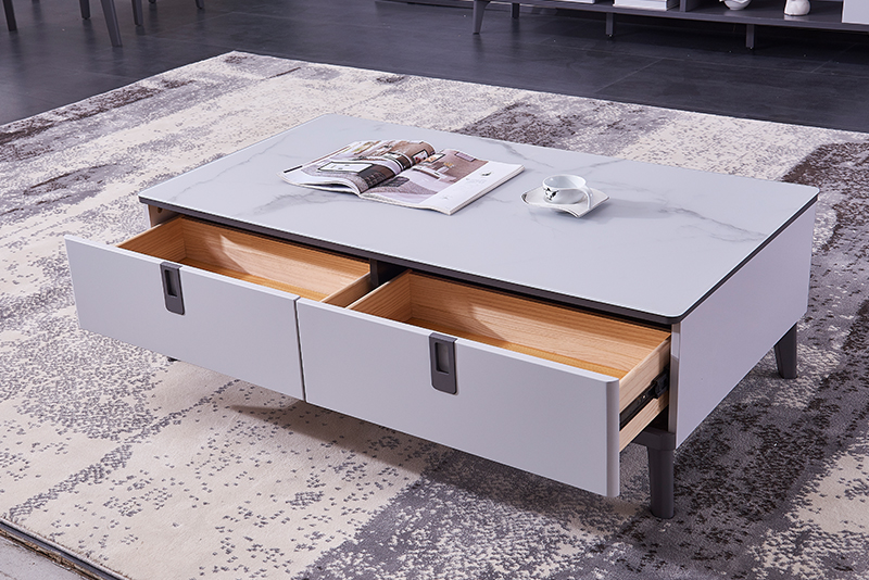 Modern designer tempered glass countertops for living room Italian furniture for coffee table