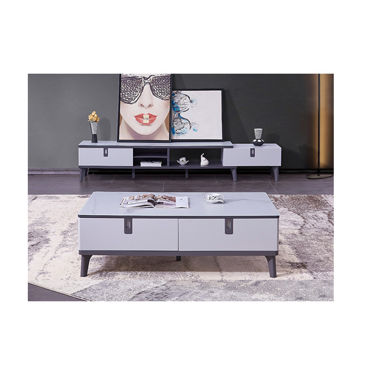 Modern Design Living Room Furniture Storage Wooden Modern Coffee Table With Drawers